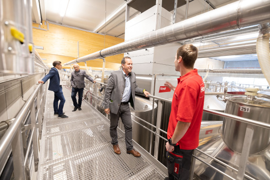 Beim Hallenklima setzt Winzer Krems Top-Standards in der Hygiene voraus.
