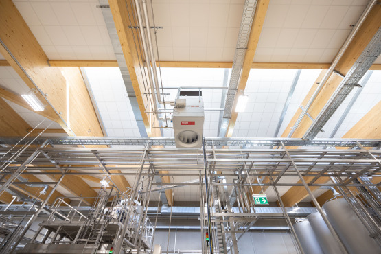 Für optimales Hallenklima und Lagerbedingungen vertraut Winzer Krems auf Hoval.