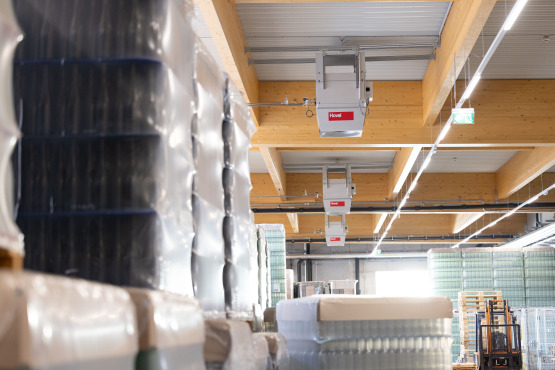 Automatic heating, cooling and dehumidification thanks to TopVent® from Hoval.